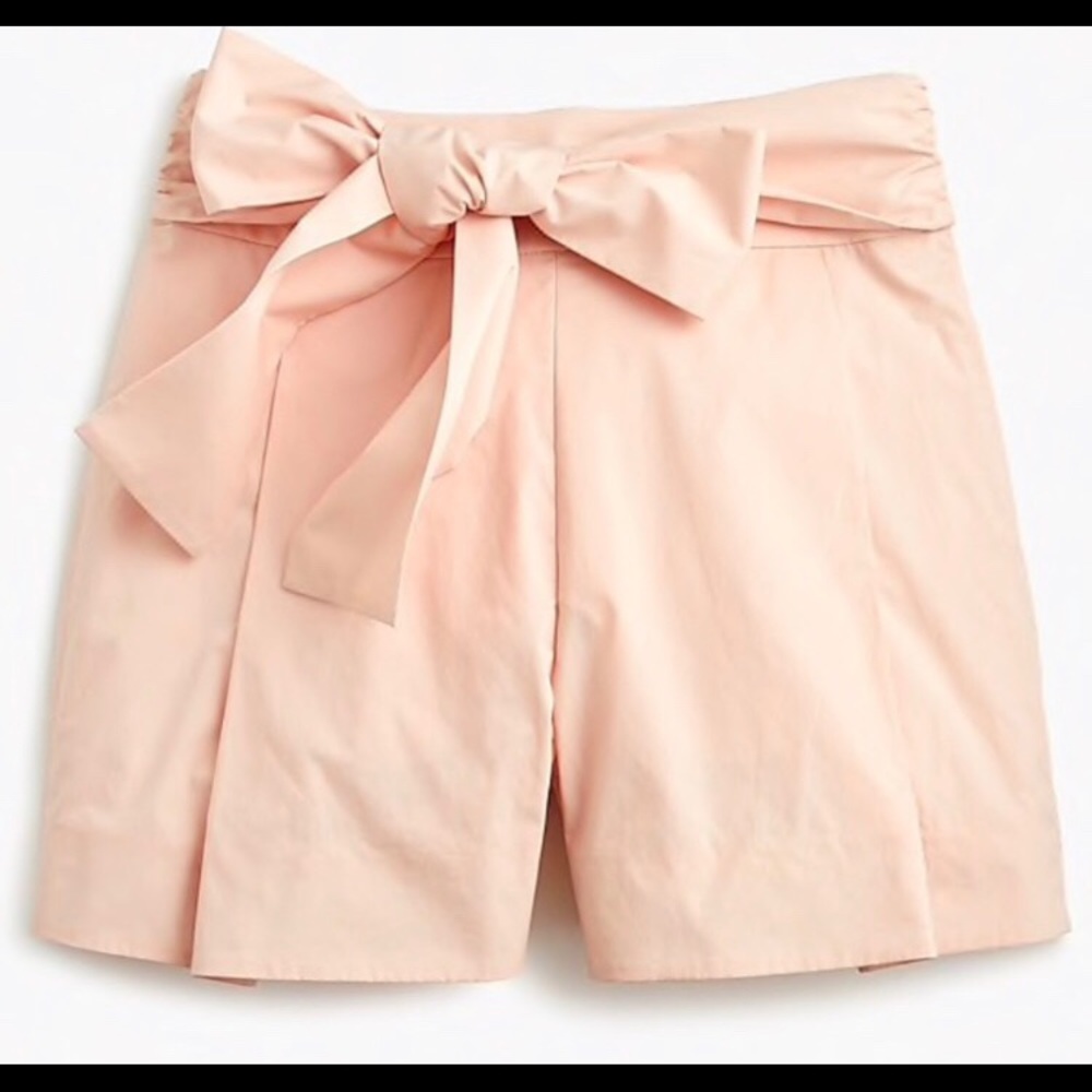 J crew tie front poplin pink shirt